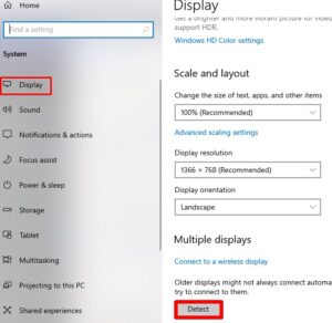 monitor problems windows 10