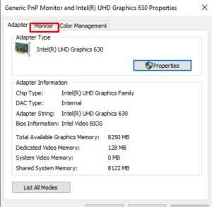 windows 10 display problem
