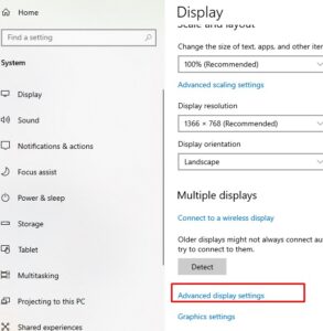 windows 10 display problem