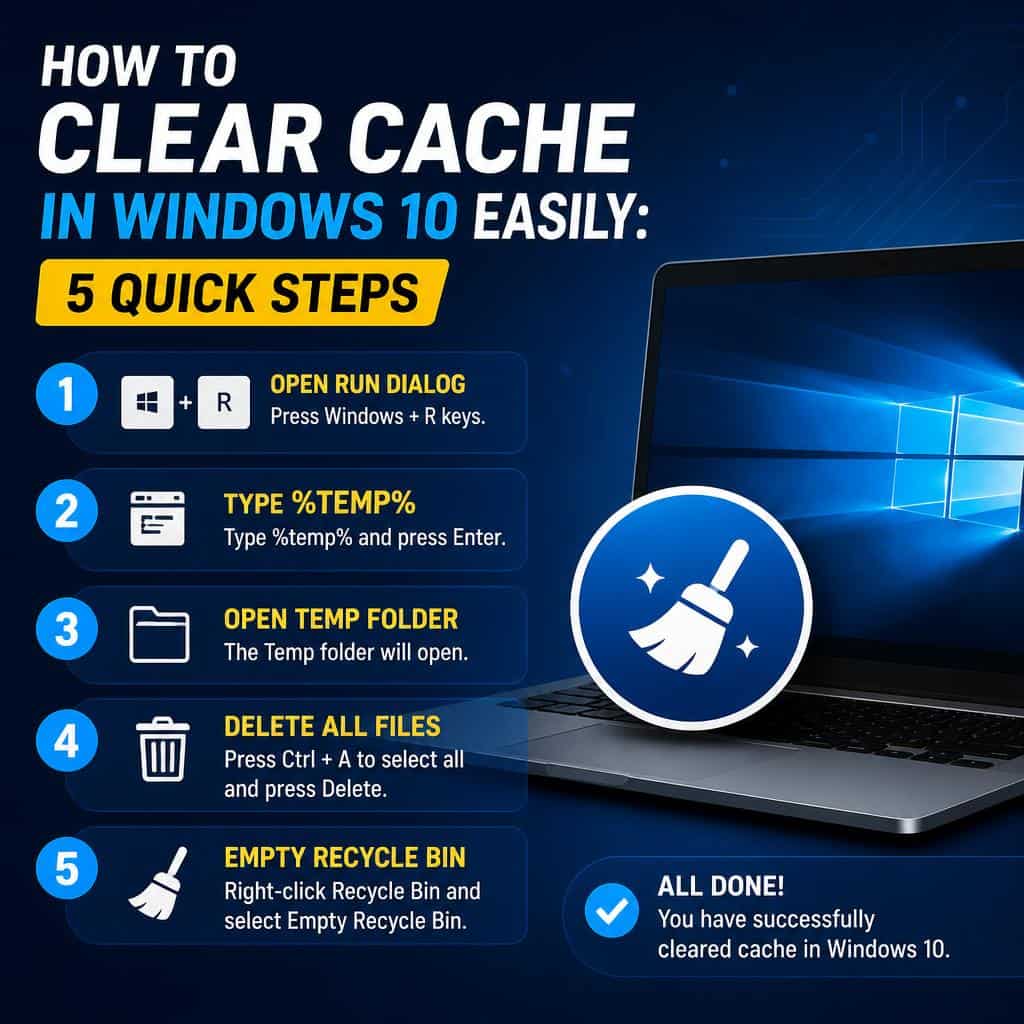 How to Clear Cache in Windows 10