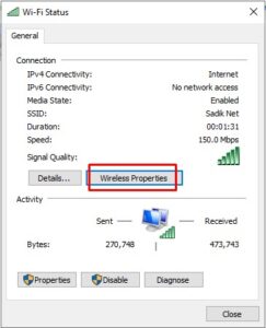 how to find wifi password on windows 10