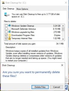 how to clear cache windows 10