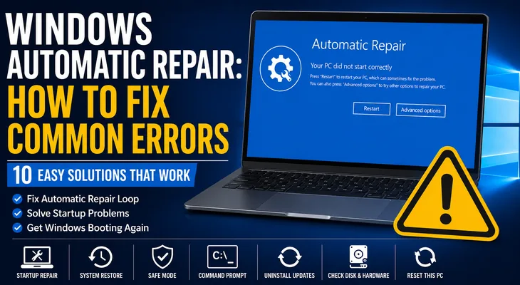 Windows Automatic Repair troubleshooting