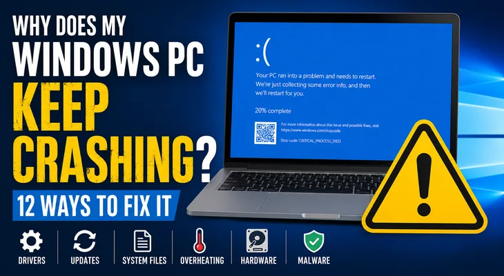 Windows PC keeps crashing troubleshooting