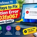 windows 11 activation error 0x803fa067
