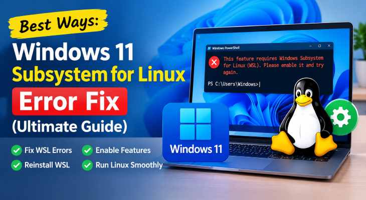 windows 11 subsystem for linux error fix