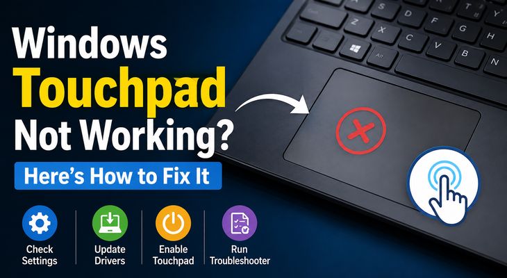 how to fix touchpad not working on Windows laptop
