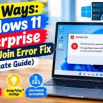 windows 11 enterprise domain join error fix