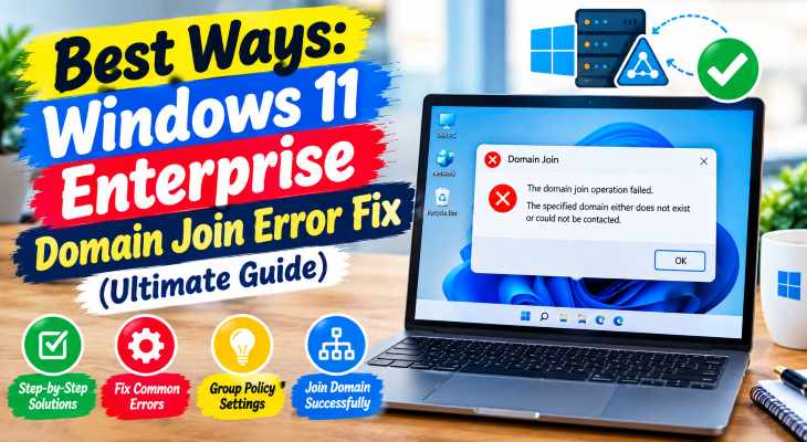 windows 11 enterprise domain join error fix